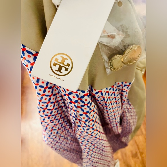 NWT Tory Burch beige leather jacket - Picture 5 of 6